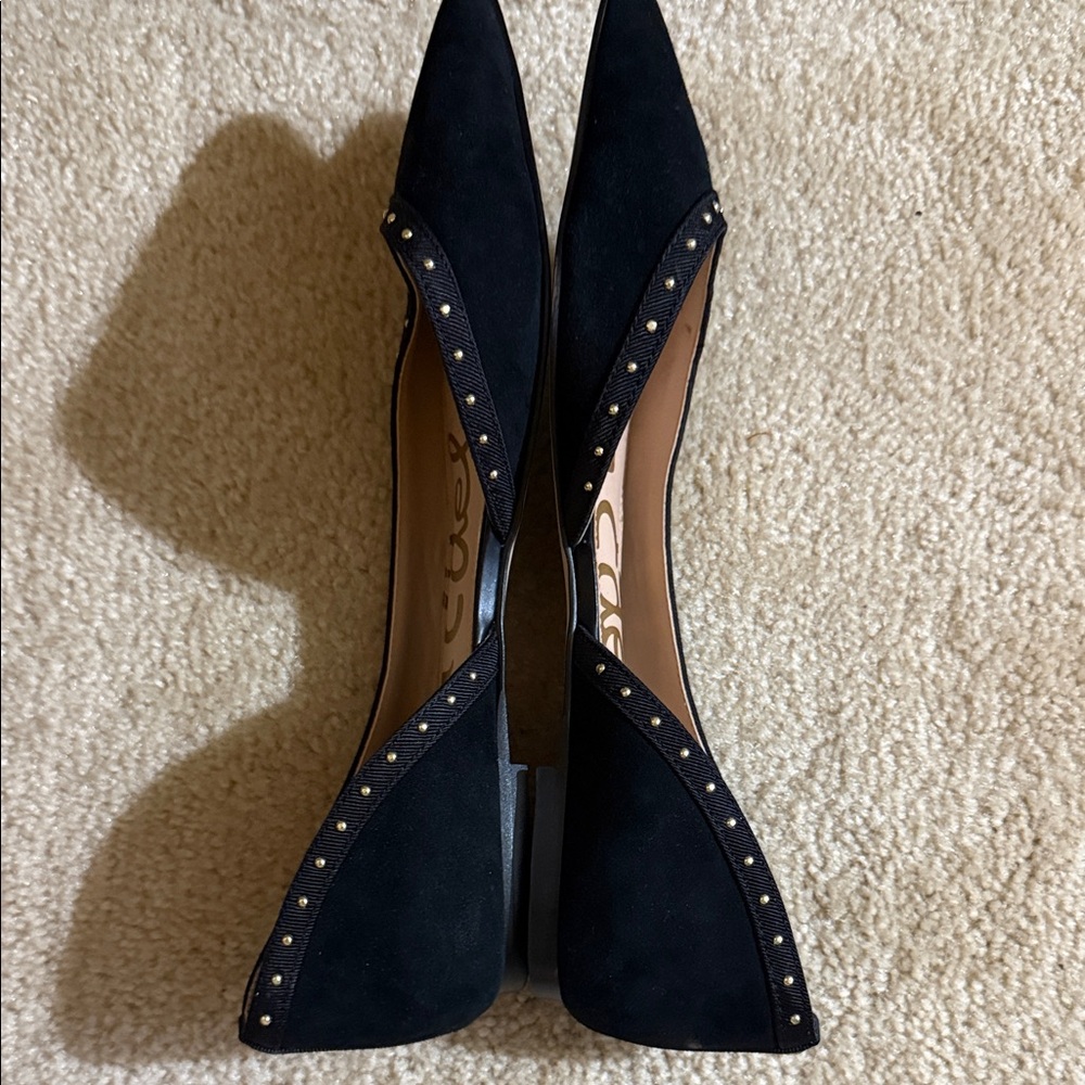 Sam Edelman Black Suede Studded Roni d’Orsay size 9 - Picture 5 of 8
